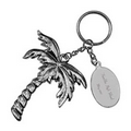 Stock Charm Split Ring Keytag (Palm Tree)